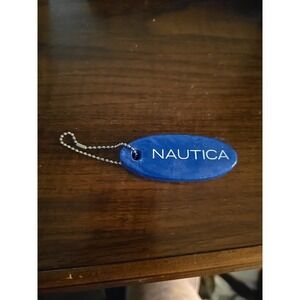 Vintage Nautica Key Chain Blue Floating Foam Water Sports